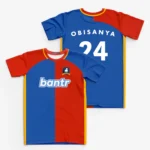 Exclusive Ted Lasso A.F.C. Richmond Season 3 Obisanya Jersey front back