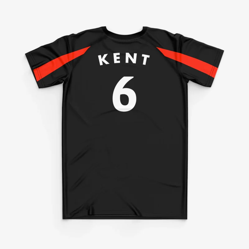 Exclusive Ted Lasso A.F.C. Richmond Season 3 Roy Kent Coach's Jersey back