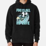 Football is life by Coach Lasso Pullover Hoodie