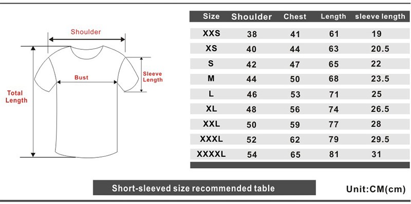 Shirt Size Chart