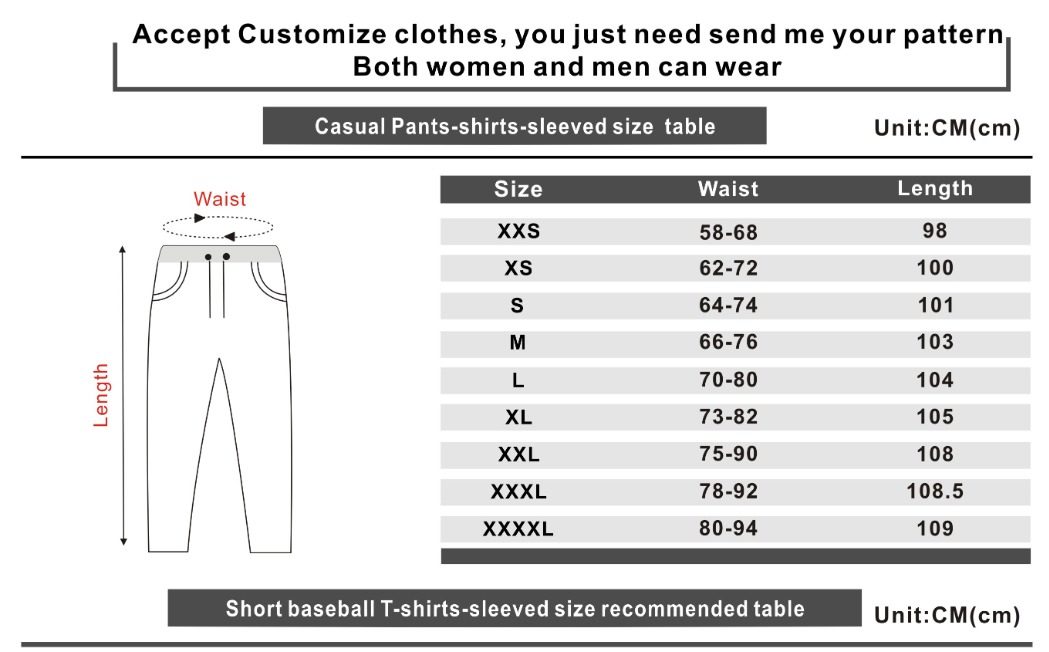 Sweatpant-sizechart