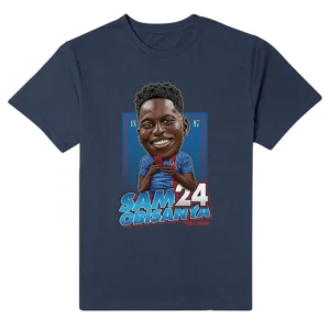 Ted Lasso Bobblehead Adult Short Sleeve T-Shirt Sam Obisanya