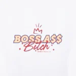 Ted Lasso Boss Ass Bitch Adult Short Sleeve T-Shirt logo