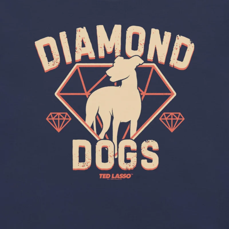 Ted Lasso Diamond Dogs Adult Short Sleeve T-Shirt logo