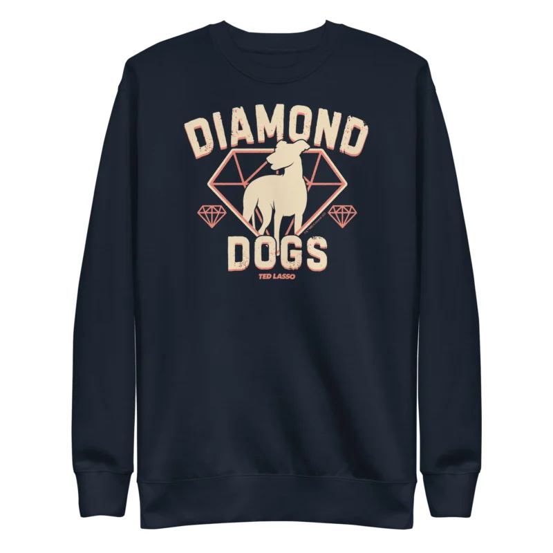 Ted Lasso Diamond Dogs Unisex Fleece Pullover logo