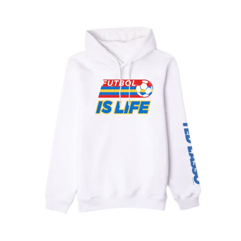 Ted Lasso Futbol is Life Adult Hooded Sweatshirt