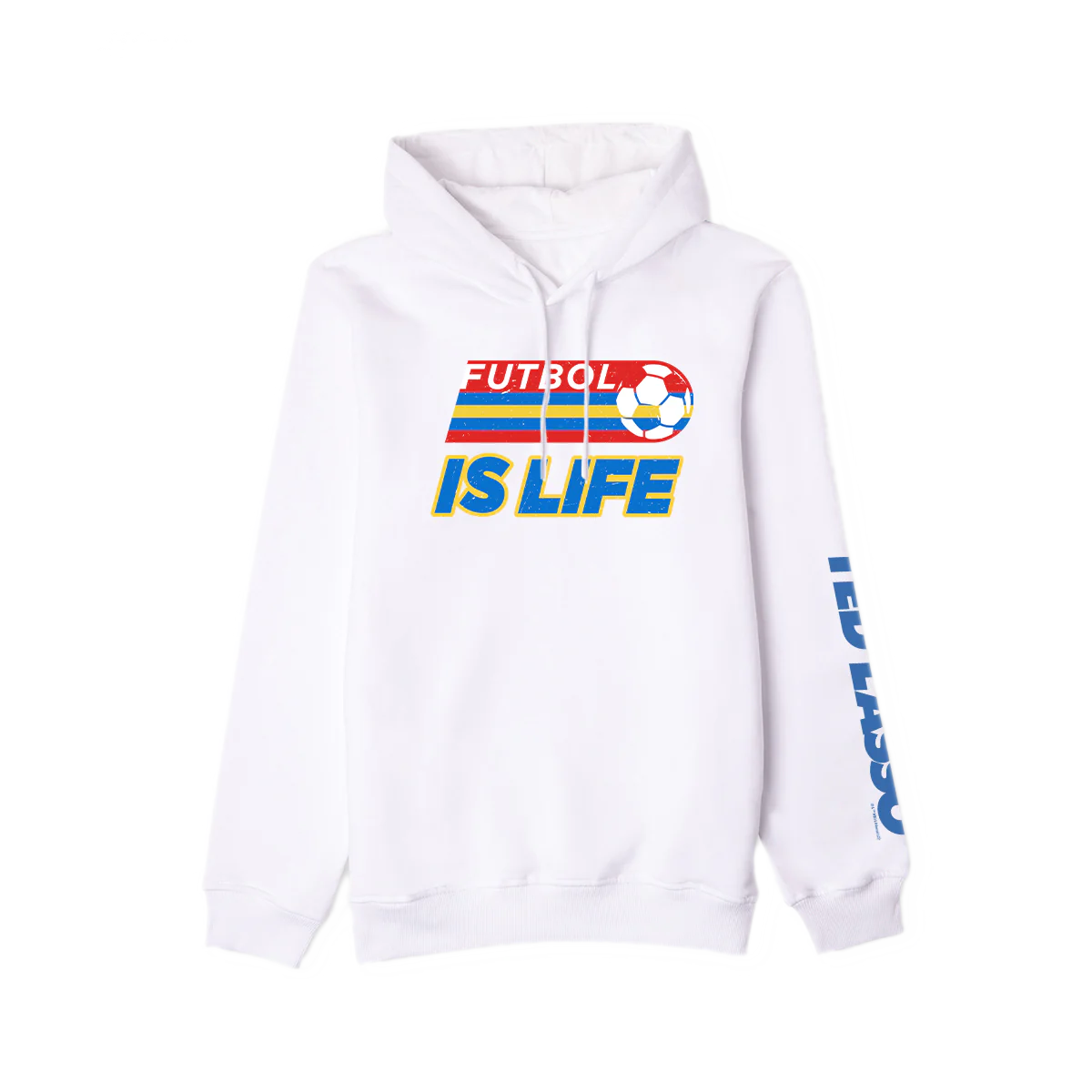 Ted Lasso Futbol is Life Adult Hooded Sweatshirt