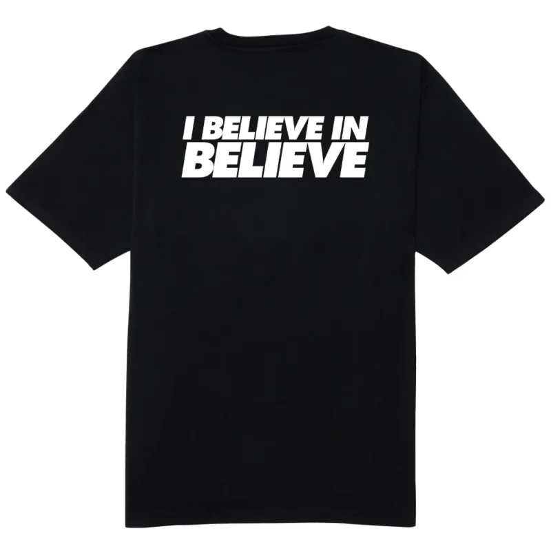 Ted Lasso I Believe in Believe Adult Short Sleeve T-Shirt logo