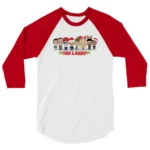 Ted Lasso Group Chibi Unisex 3 4 Sleeve Raglan Shirt